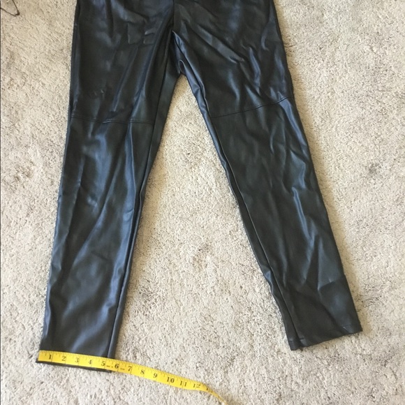 Bar lll Madrid Black Faux Leather Two Piece Outfit NWT - Picture 6 of 14